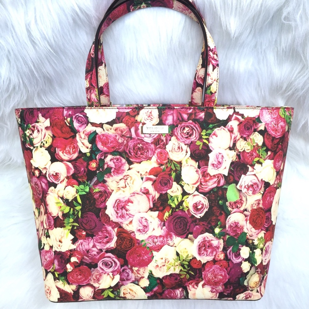 🌹KATE SPADE🌷Roses Floral Grant Street Jules Tote